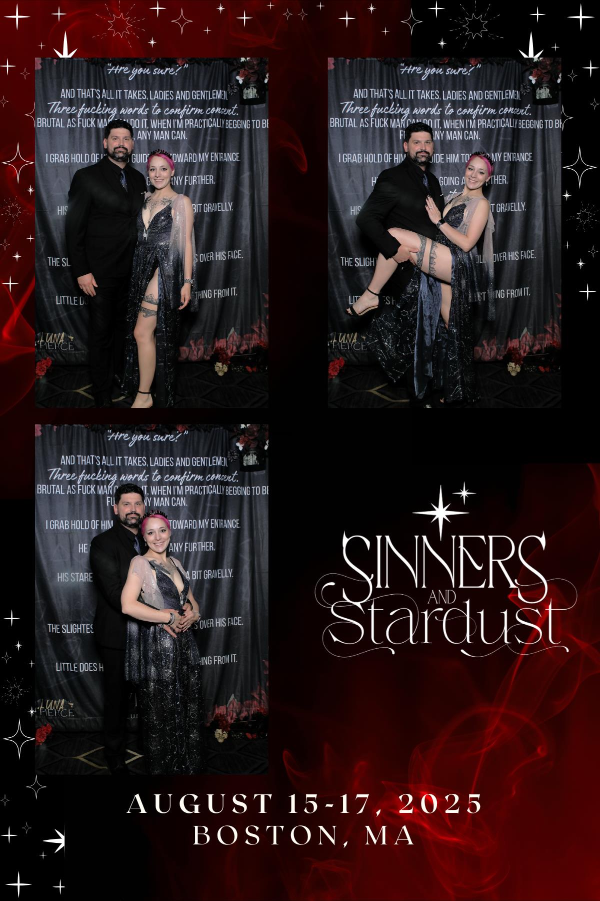 Sinners & Stardust  | View more photos from the event at v1.boothgallery.com/u/HelloPhotoBoothRental/Sinners-Stardust