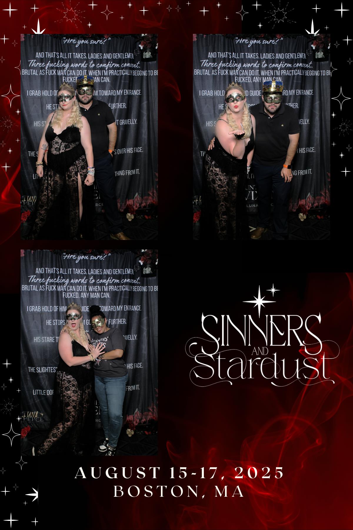 Sinners & Stardust  | View more photos from the event at v1.boothgallery.com/u/HelloPhotoBoothRental/Sinners-Stardust