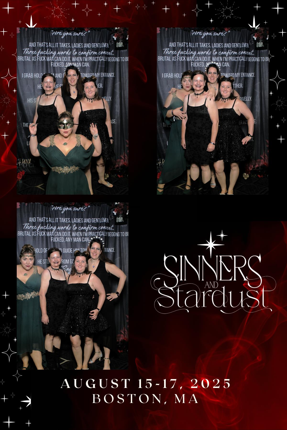 Sinners & Stardust  | View more photos from the event at v1.boothgallery.com/u/HelloPhotoBoothRental/Sinners-Stardust