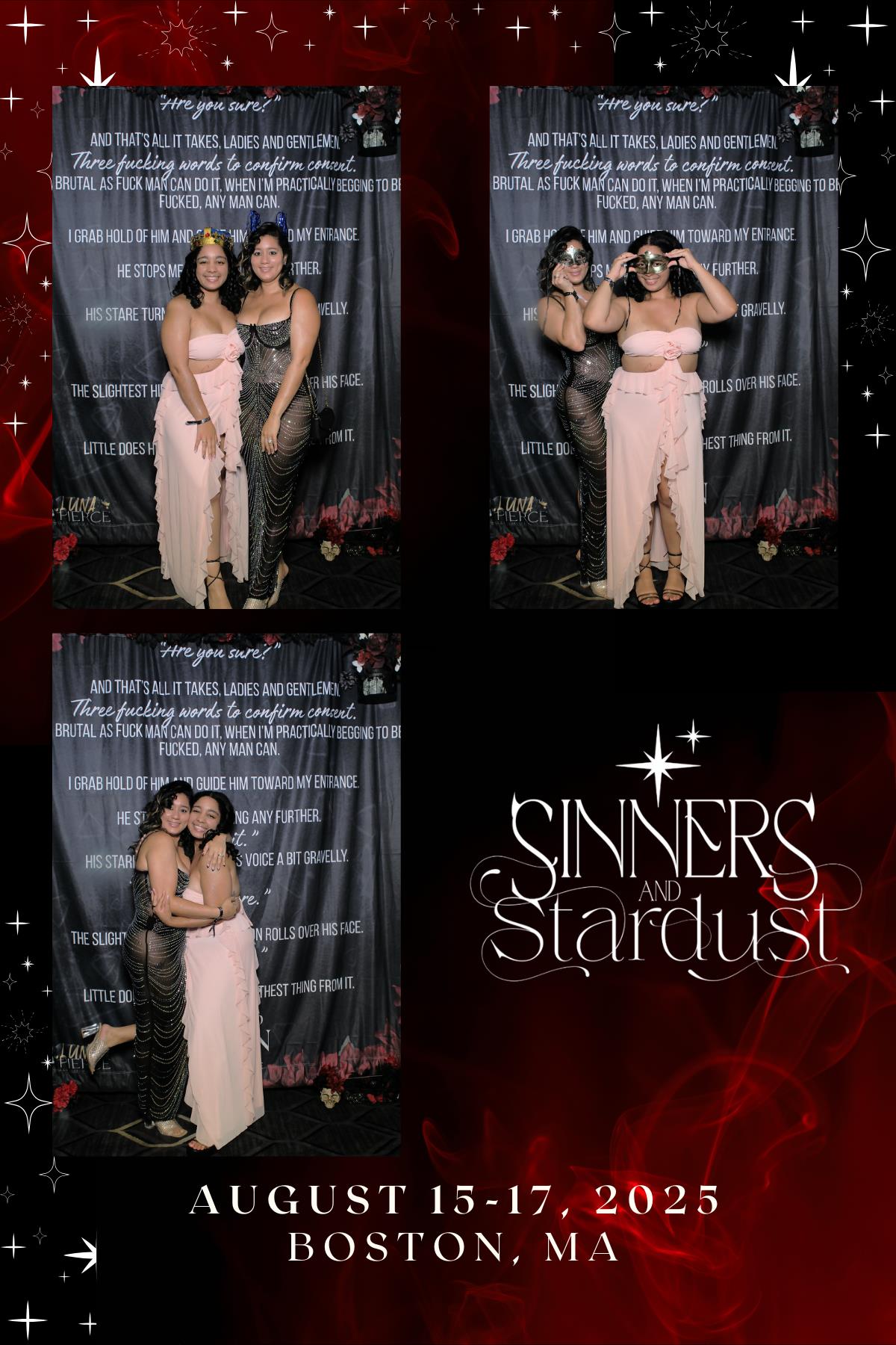 Sinners & Stardust  | View more photos from the event at v1.boothgallery.com/u/HelloPhotoBoothRental/Sinners-Stardust