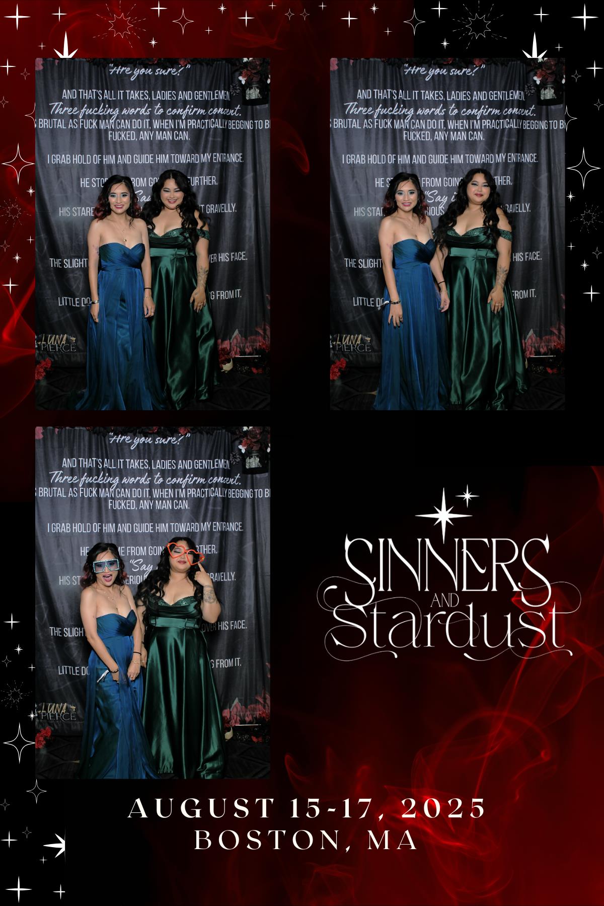 Sinners & Stardust  | View more photos from the event at v1.boothgallery.com/u/HelloPhotoBoothRental/Sinners-Stardust