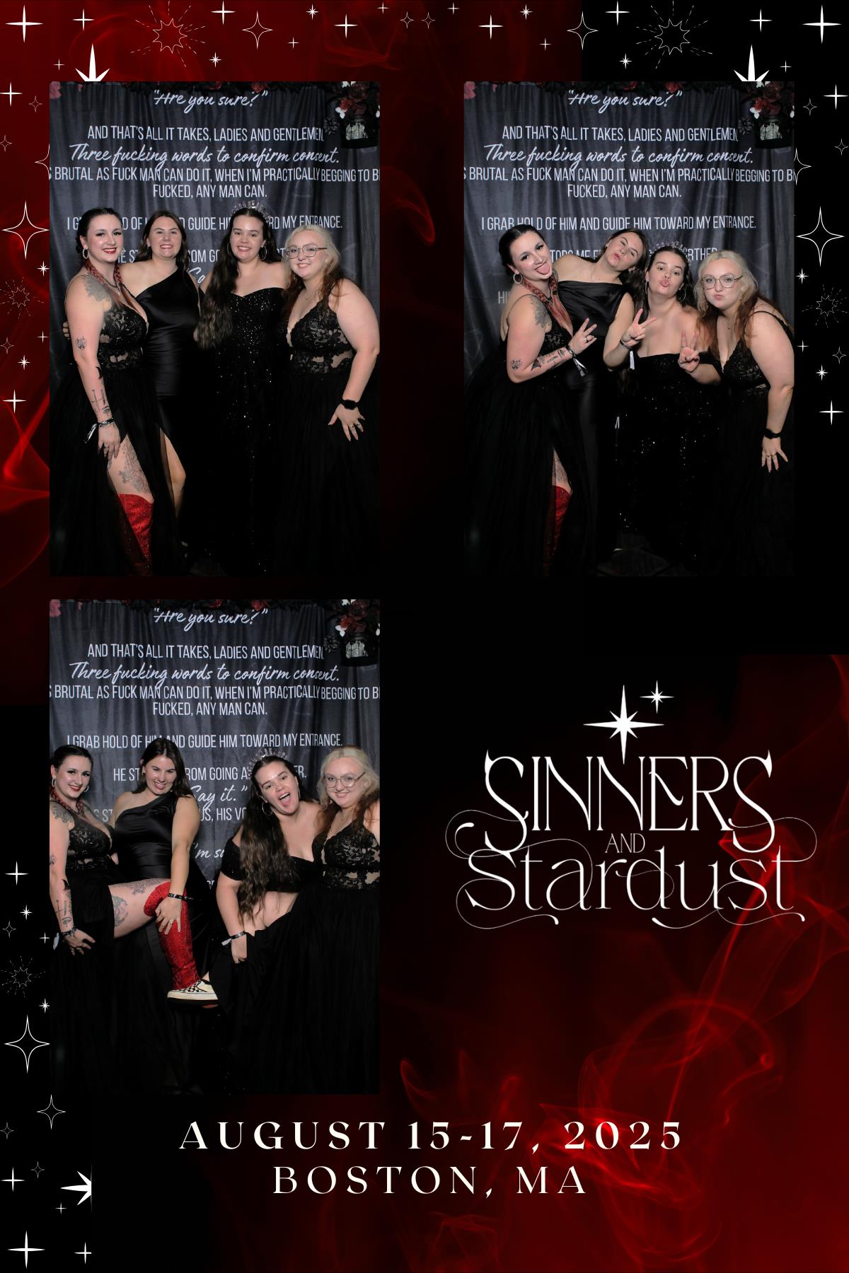 Sinners & Stardust  | View more photos from the event at v1.boothgallery.com/u/HelloPhotoBoothRental/Sinners-Stardust