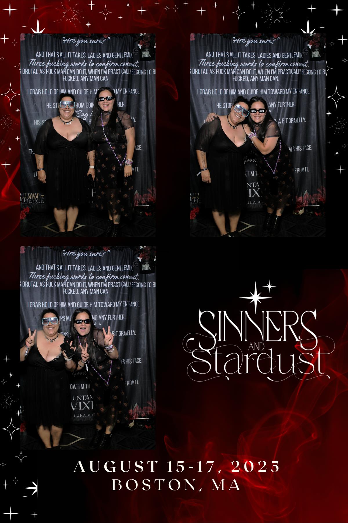 Sinners & Stardust  | View more photos from the event at v1.boothgallery.com/u/HelloPhotoBoothRental/Sinners-Stardust