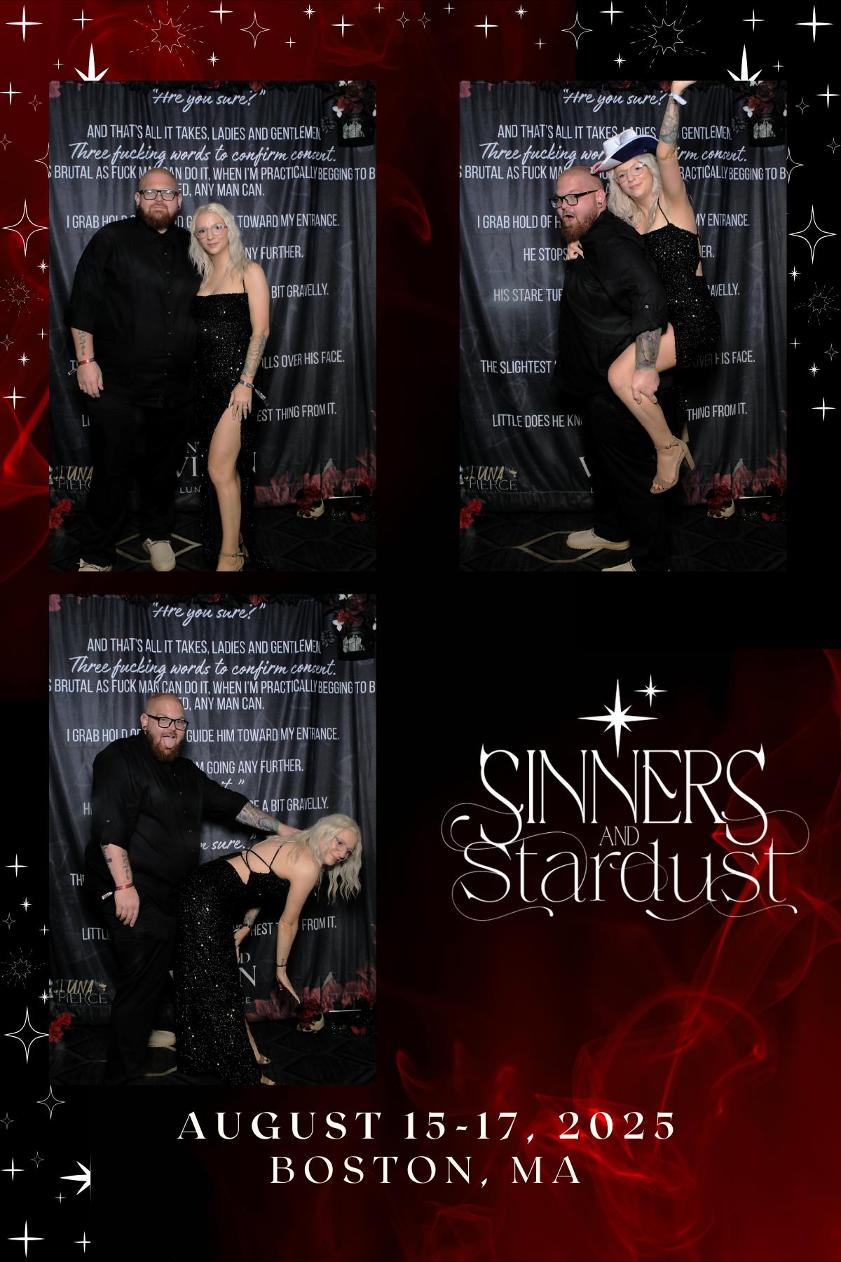 Sinners & Stardust  | View more photos from the event at v1.boothgallery.com/u/HelloPhotoBoothRental/Sinners-Stardust