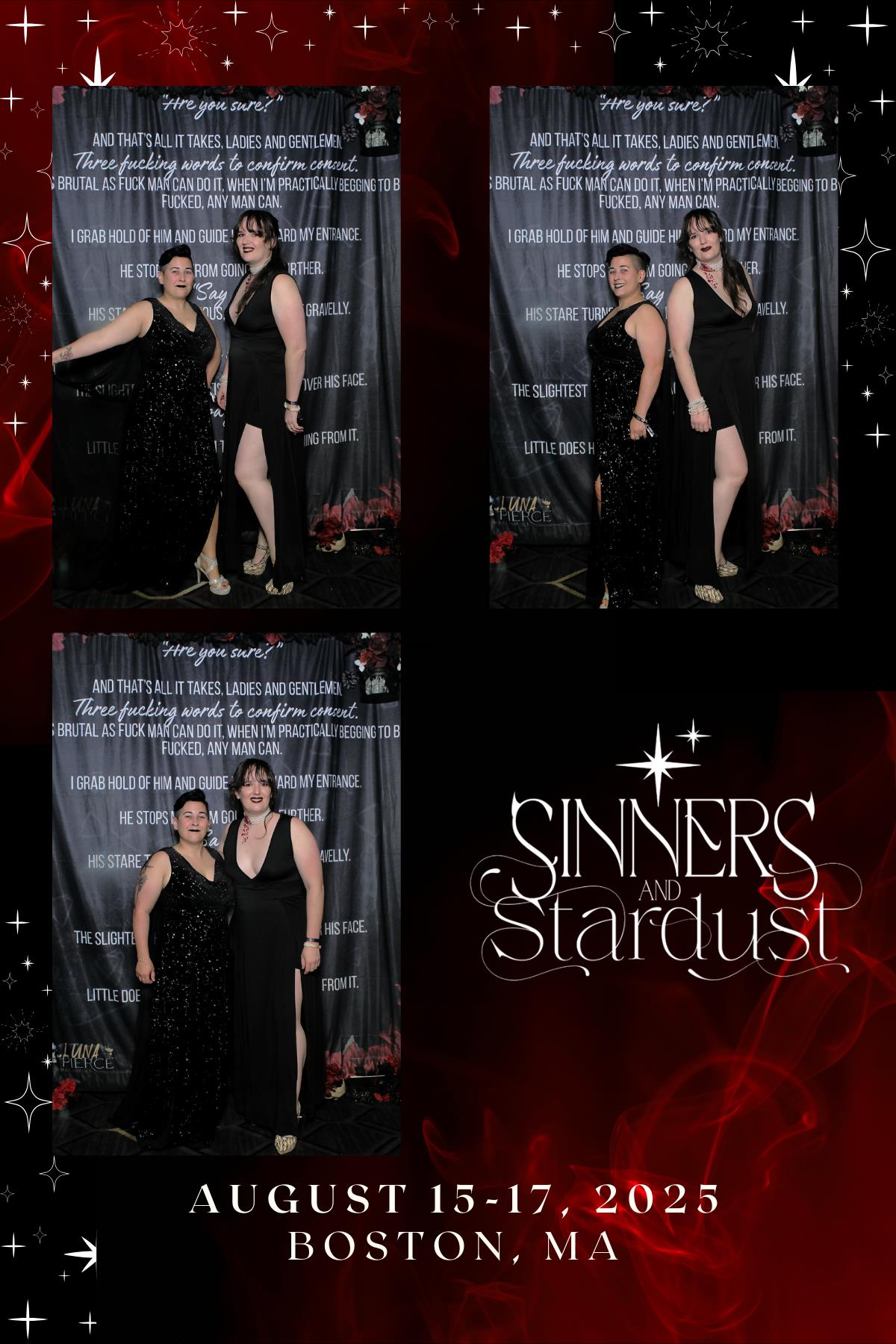 Sinners & Stardust  | View more photos from the event at v1.boothgallery.com/u/HelloPhotoBoothRental/Sinners-Stardust