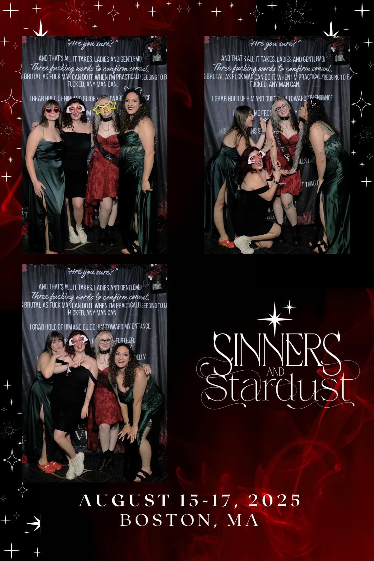Sinners & Stardust  | View more photos from the event at v1.boothgallery.com/u/HelloPhotoBoothRental/Sinners-Stardust