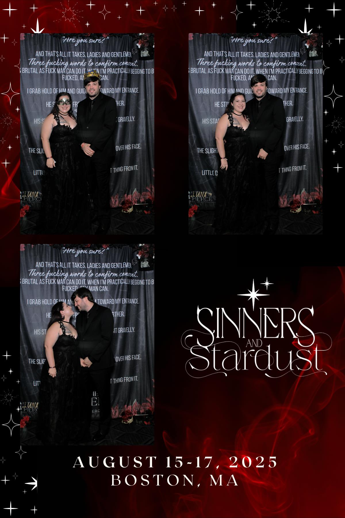 Sinners & Stardust  | View more photos from the event at v1.boothgallery.com/u/HelloPhotoBoothRental/Sinners-Stardust