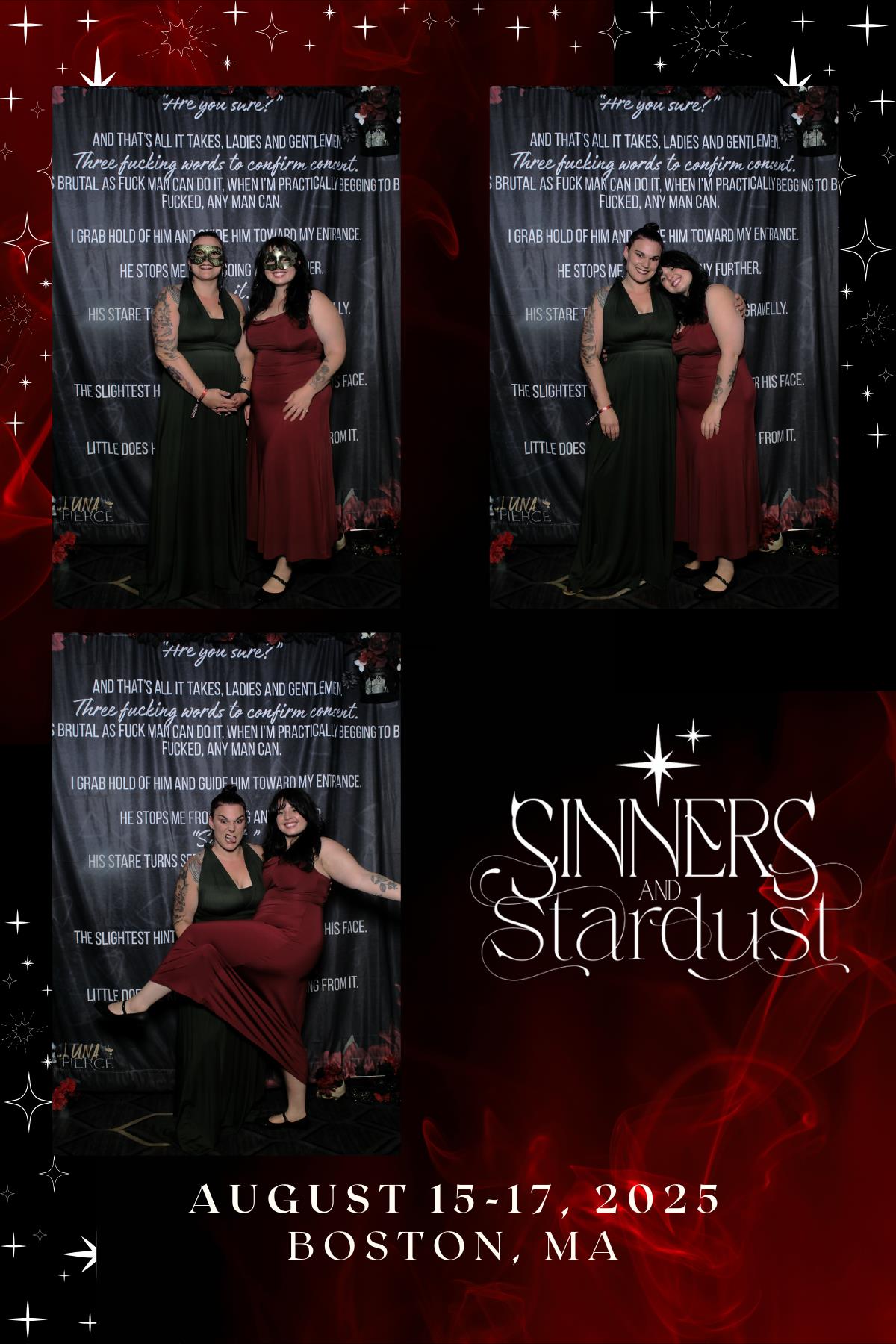 Sinners & Stardust  | View more photos from the event at v1.boothgallery.com/u/HelloPhotoBoothRental/Sinners-Stardust