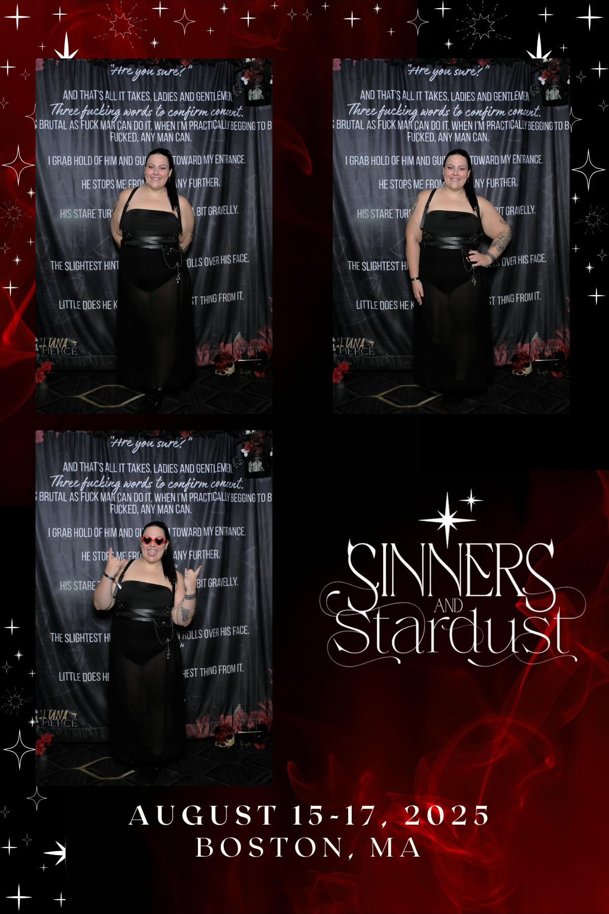Sinners & Stardust  | View more photos from the event at v1.boothgallery.com/u/HelloPhotoBoothRental/Sinners-Stardust