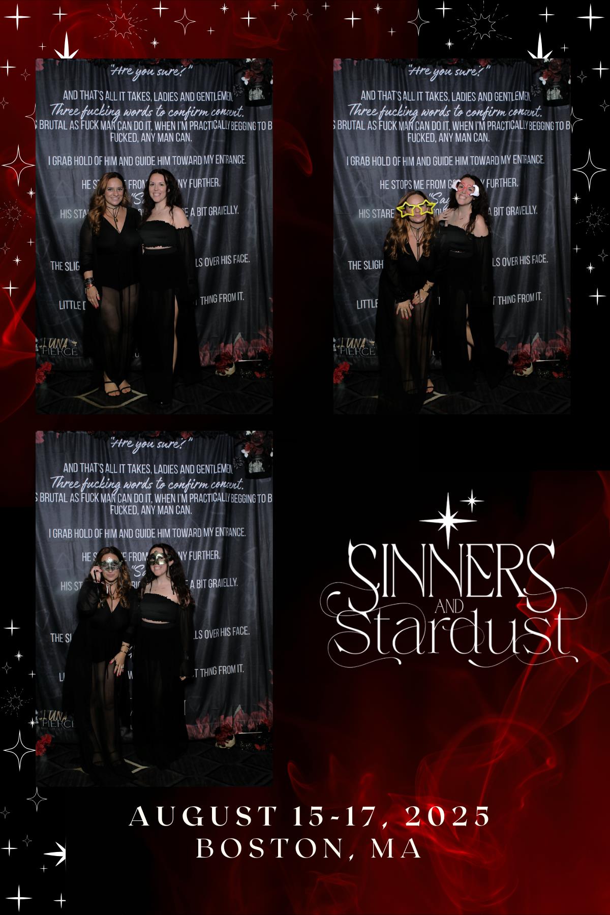 Sinners & Stardust  | View more photos from the event at v1.boothgallery.com/u/HelloPhotoBoothRental/Sinners-Stardust