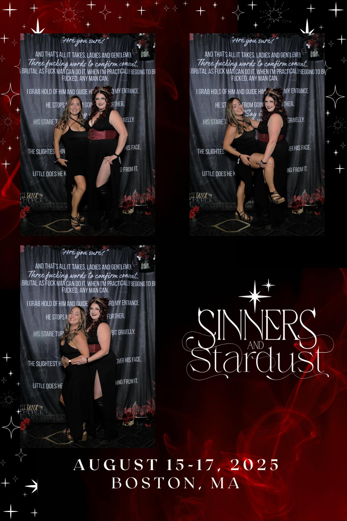 Sinners & Stardust  | View more photos from the event at v1.boothgallery.com/u/HelloPhotoBoothRental/Sinners-Stardust