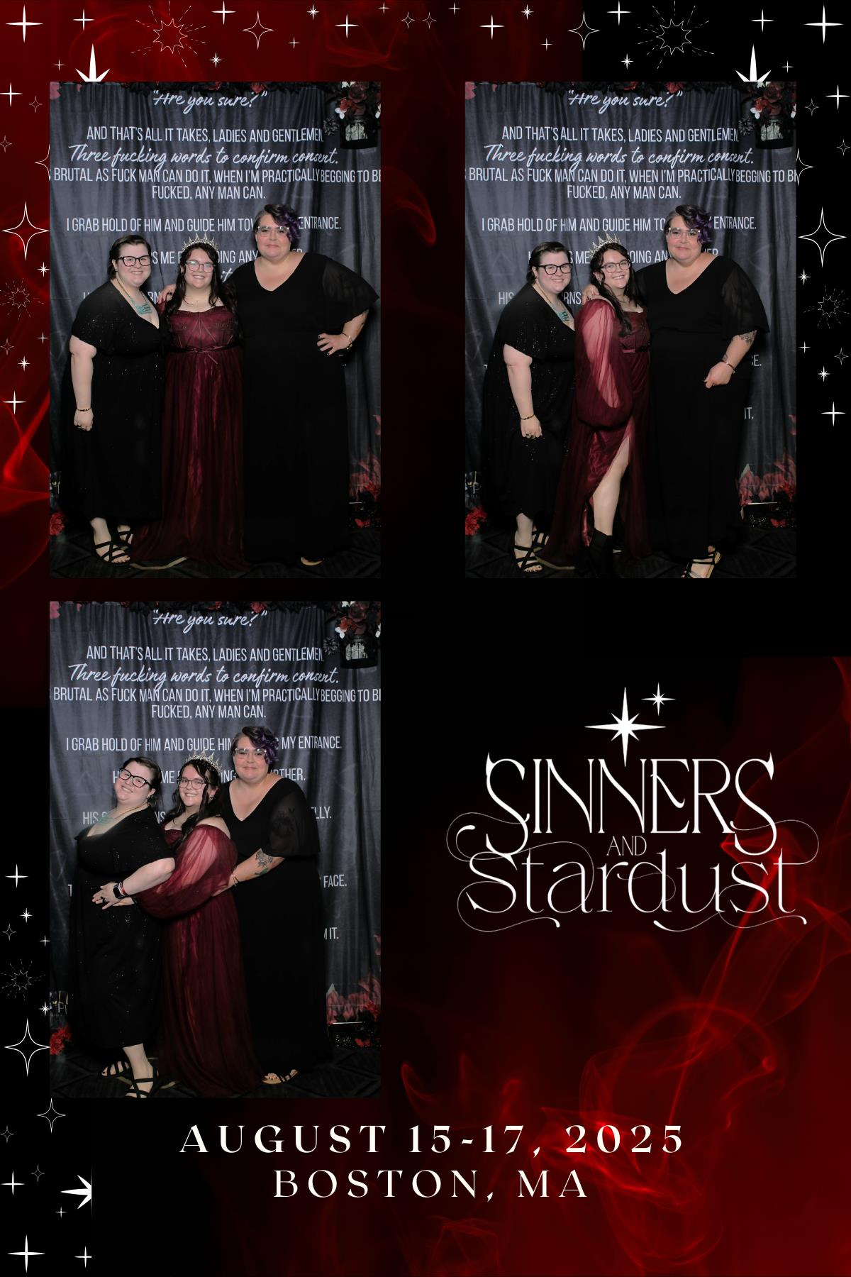 Sinners & Stardust  | View more photos from the event at v1.boothgallery.com/u/HelloPhotoBoothRental/Sinners-Stardust