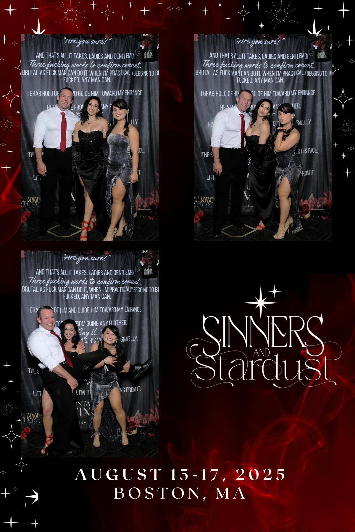 Sinners & Stardust  | View more photos from the event at v1.boothgallery.com/u/HelloPhotoBoothRental/Sinners-Stardust