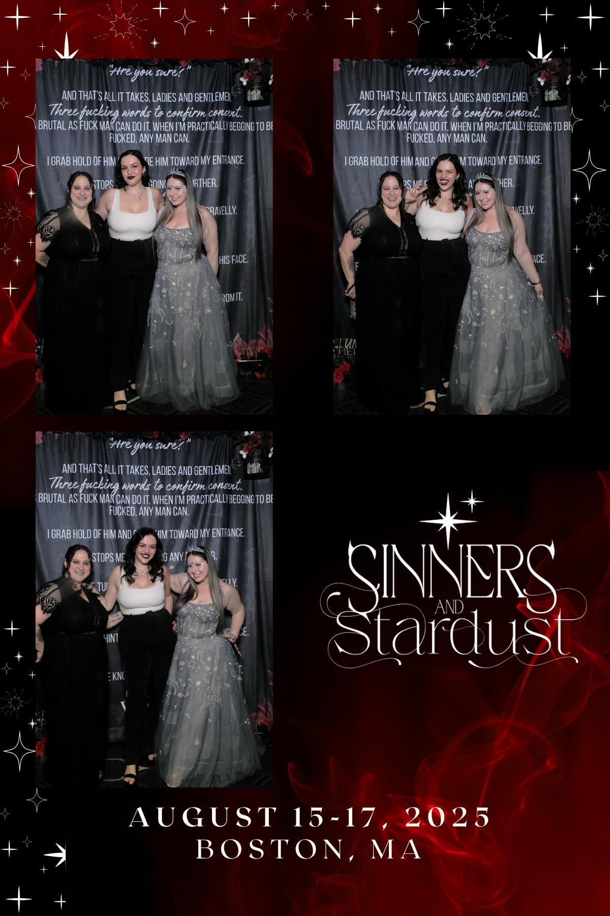 Sinners & Stardust  | View more photos from the event at v1.boothgallery.com/u/HelloPhotoBoothRental/Sinners-Stardust