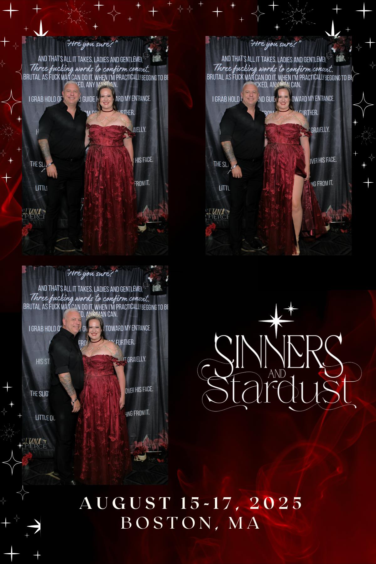 Sinners & Stardust  | View more photos from the event at v1.boothgallery.com/u/HelloPhotoBoothRental/Sinners-Stardust