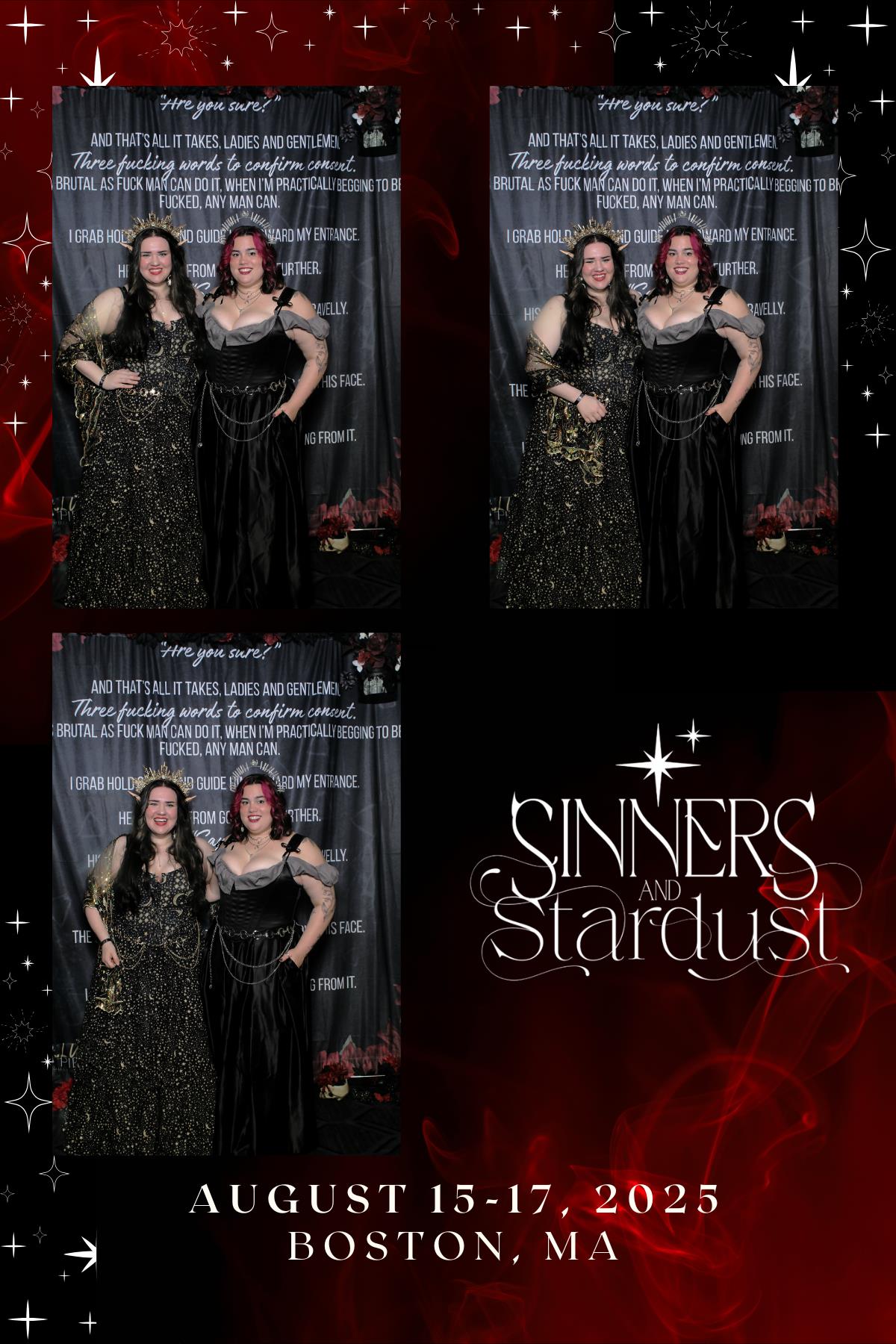 Sinners & Stardust  | View more photos from the event at v1.boothgallery.com/u/HelloPhotoBoothRental/Sinners-Stardust
