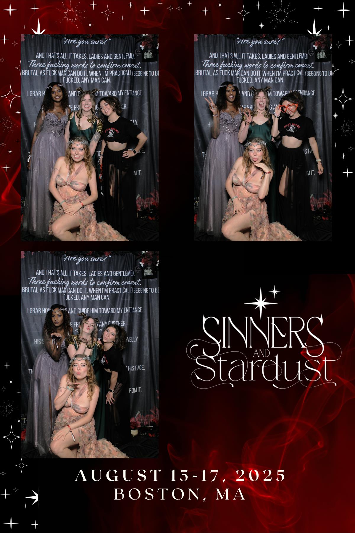 Sinners & Stardust  | View more photos from the event at v1.boothgallery.com/u/HelloPhotoBoothRental/Sinners-Stardust