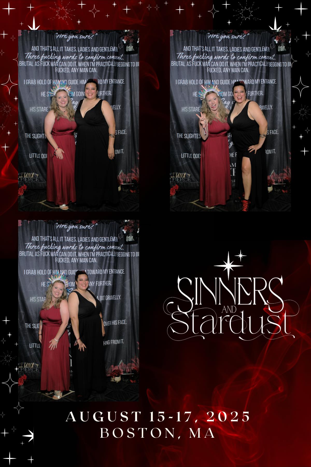 Sinners & Stardust  | View more photos from the event at v1.boothgallery.com/u/HelloPhotoBoothRental/Sinners-Stardust