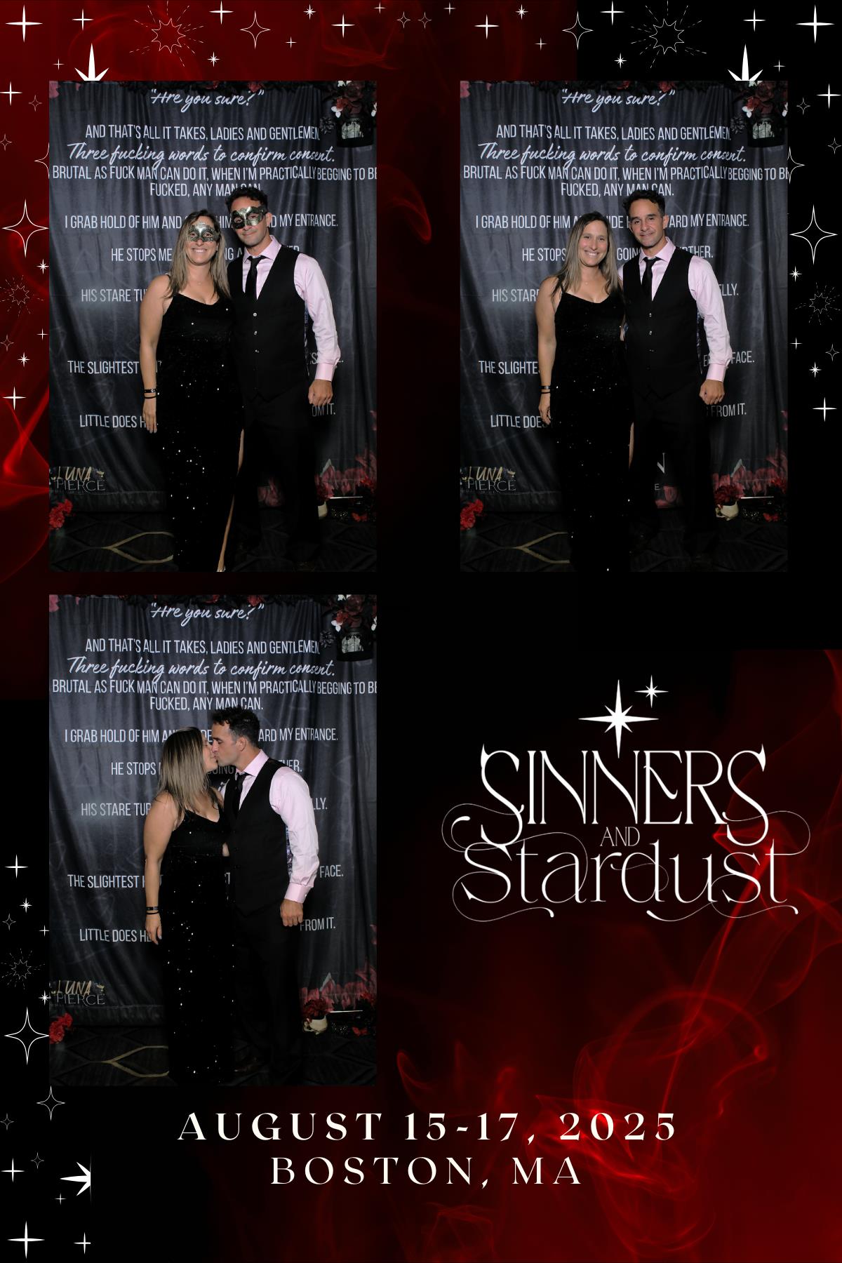 Sinners & Stardust  | View more photos from the event at v1.boothgallery.com/u/HelloPhotoBoothRental/Sinners-Stardust
