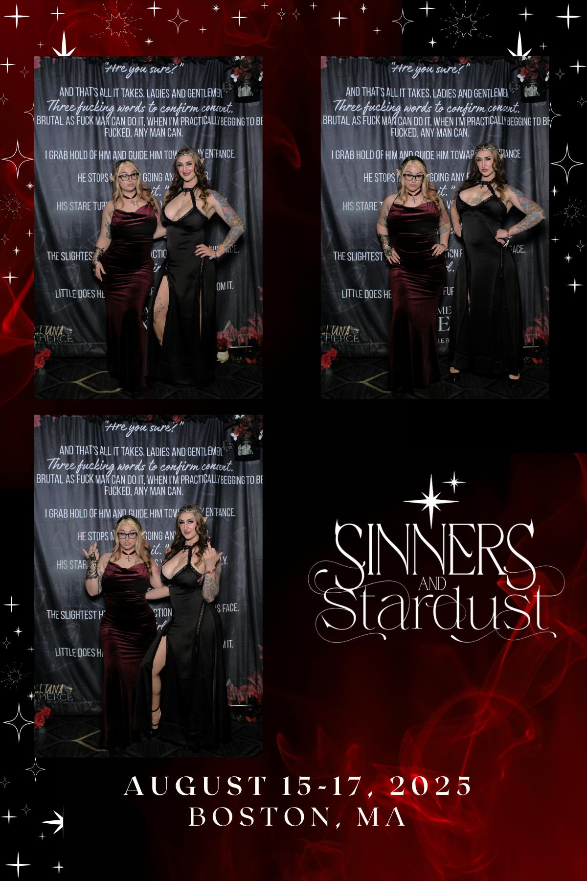 Sinners & Stardust  | View more photos from the event at v1.boothgallery.com/u/HelloPhotoBoothRental/Sinners-Stardust