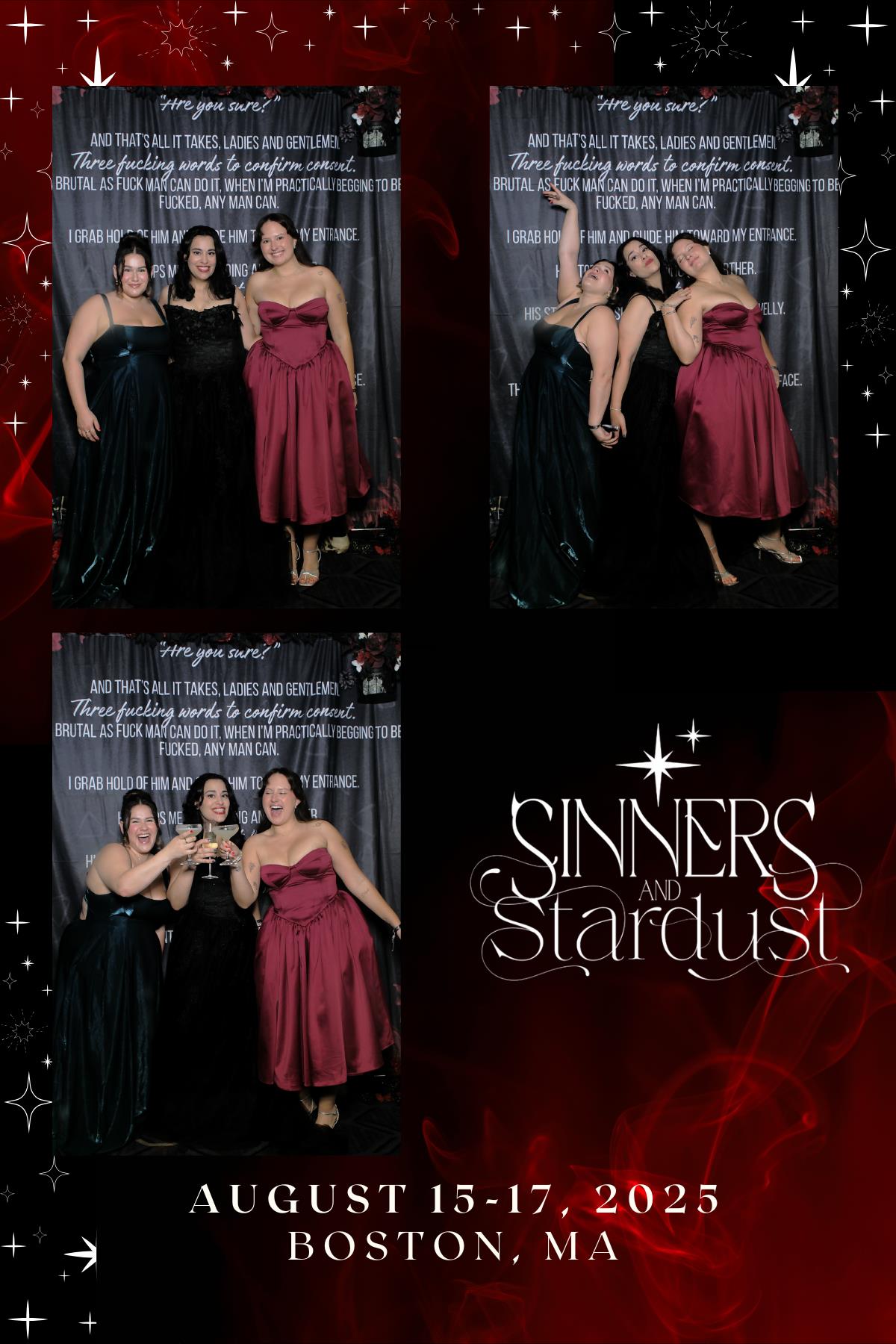 Sinners & Stardust  | View more photos from the event at v1.boothgallery.com/u/HelloPhotoBoothRental/Sinners-Stardust