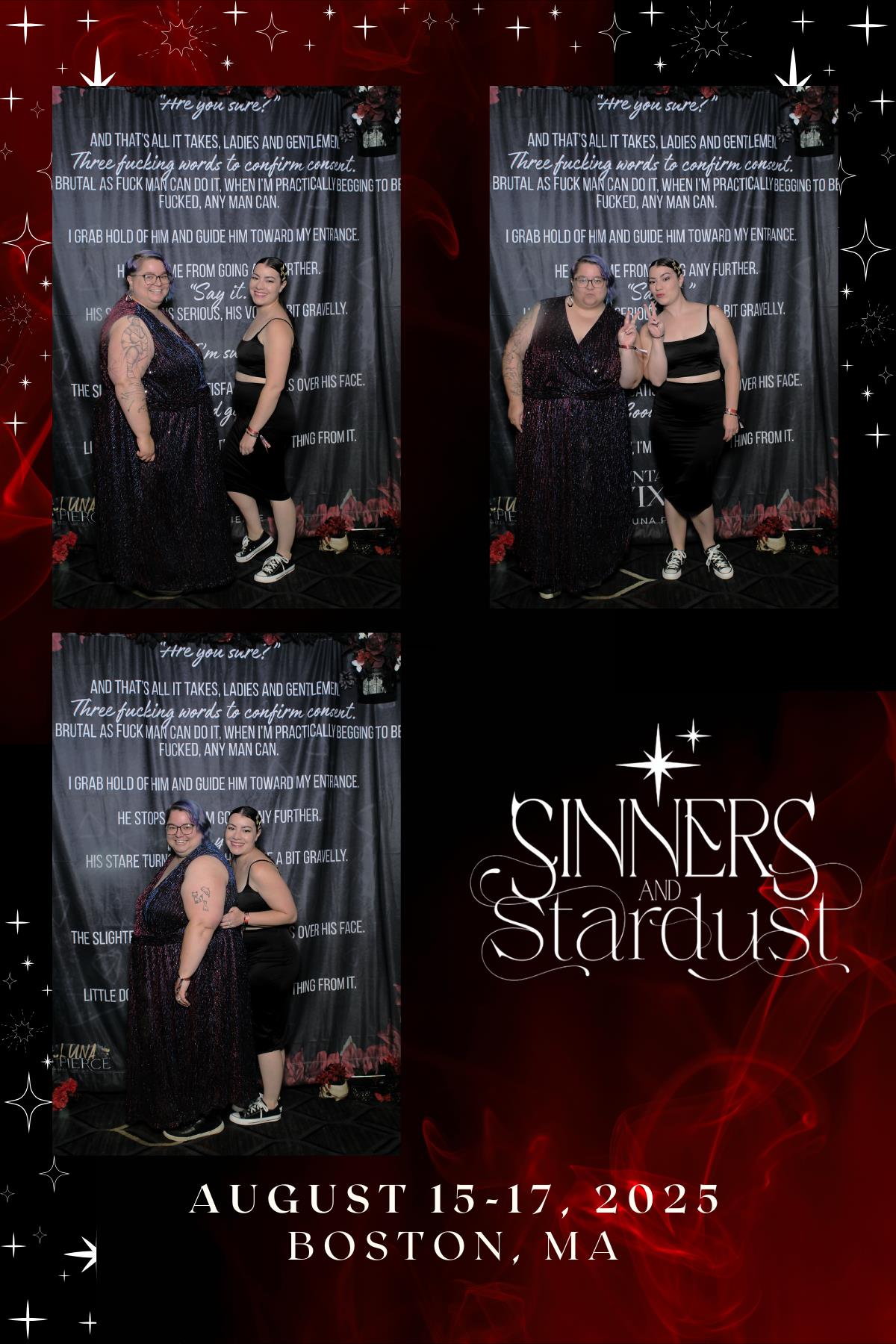 Sinners & Stardust  | View more photos from the event at v1.boothgallery.com/u/HelloPhotoBoothRental/Sinners-Stardust