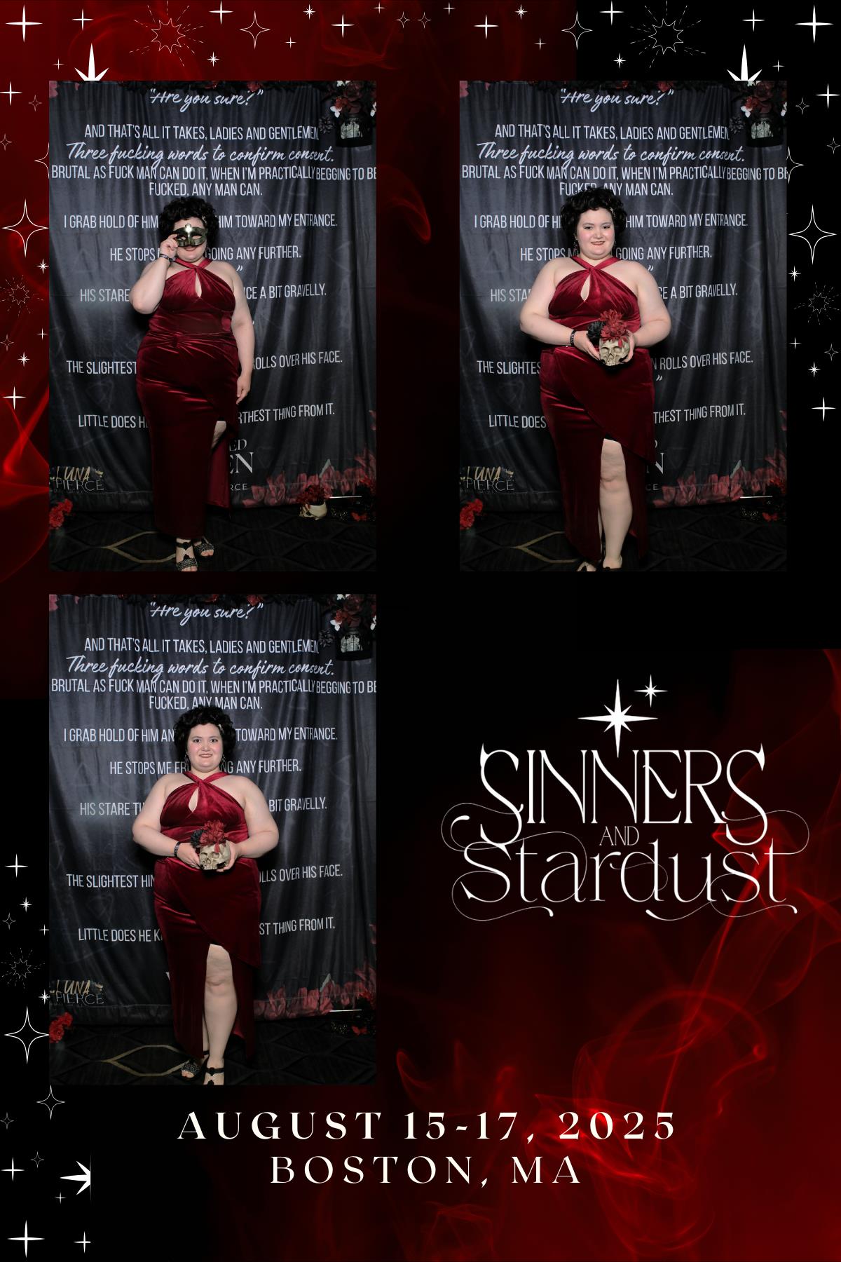 Sinners & Stardust  | View more photos from the event at v1.boothgallery.com/u/HelloPhotoBoothRental/Sinners-Stardust