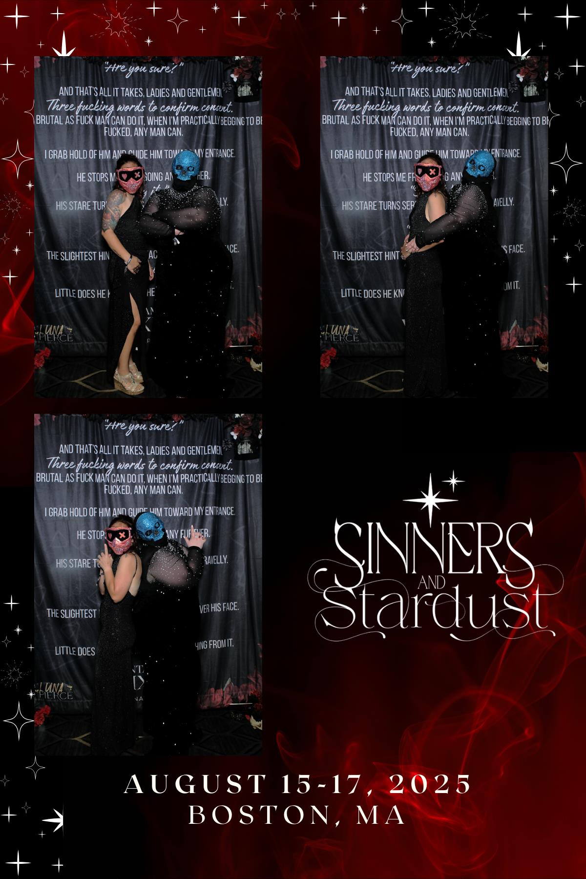 Sinners & Stardust  | View more photos from the event at v1.boothgallery.com/u/HelloPhotoBoothRental/Sinners-Stardust