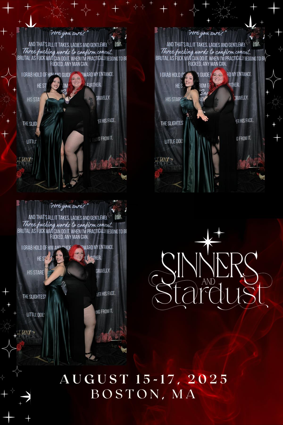 Sinners & Stardust  | View more photos from the event at v1.boothgallery.com/u/HelloPhotoBoothRental/Sinners-Stardust