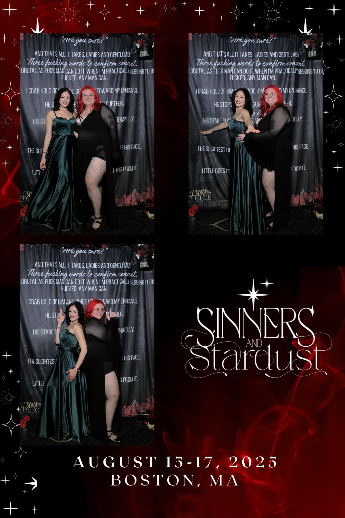 Sinners & Stardust  | View more photos from the event at v1.boothgallery.com/u/HelloPhotoBoothRental/Sinners-Stardust