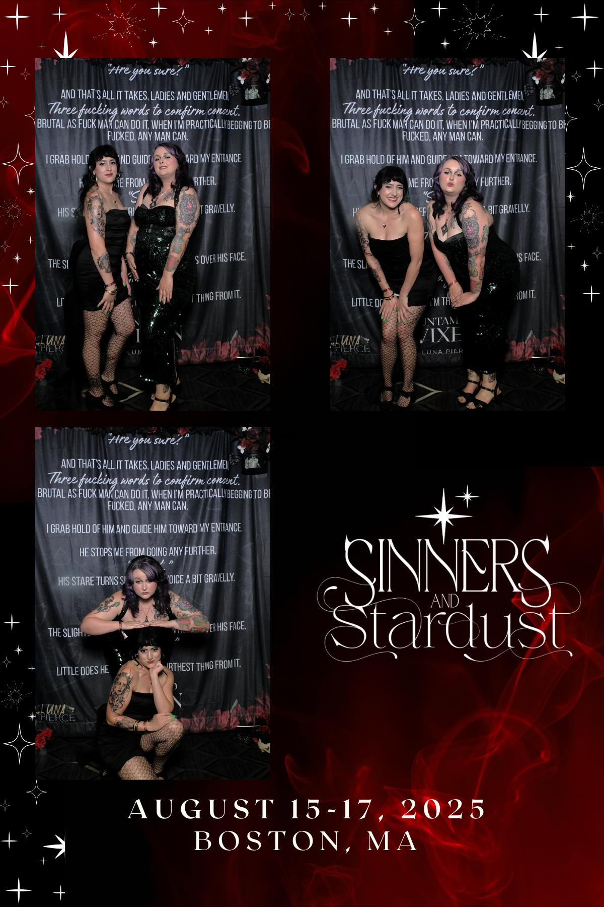 Sinners & Stardust  | View more photos from the event at v1.boothgallery.com/u/HelloPhotoBoothRental/Sinners-Stardust