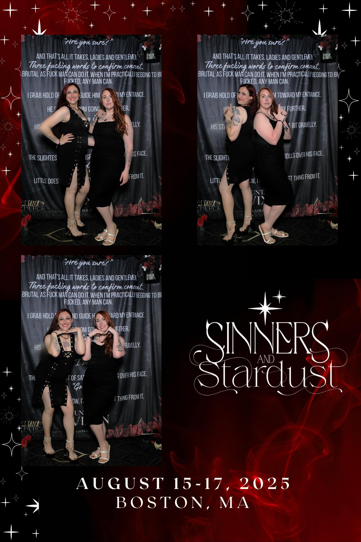 Sinners & Stardust  | View more photos from the event at v1.boothgallery.com/u/HelloPhotoBoothRental/Sinners-Stardust