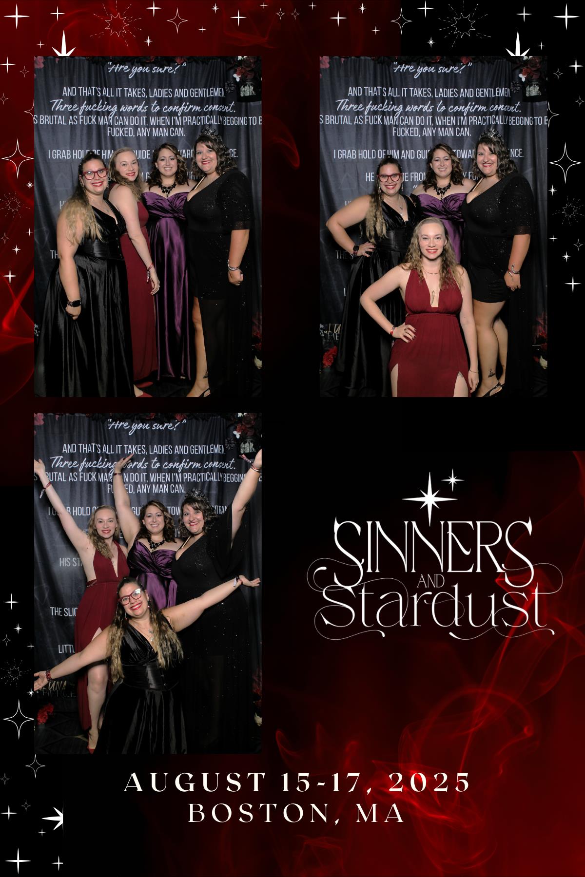 Sinners & Stardust  | View more photos from the event at v1.boothgallery.com/u/HelloPhotoBoothRental/Sinners-Stardust