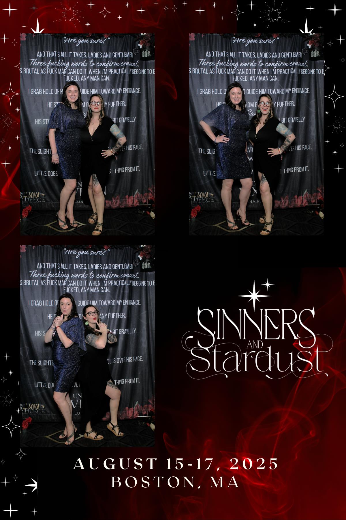 Sinners & Stardust  | View more photos from the event at v1.boothgallery.com/u/HelloPhotoBoothRental/Sinners-Stardust