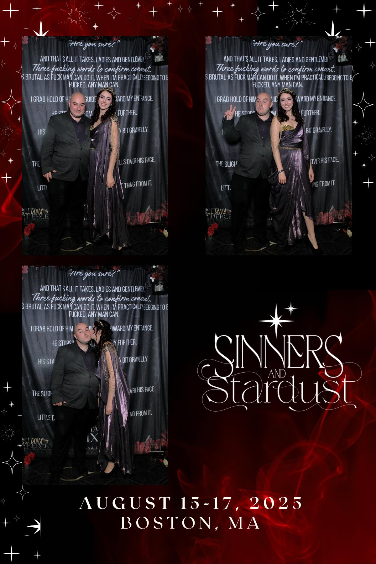 Sinners & Stardust  | View more photos from the event at v1.boothgallery.com/u/HelloPhotoBoothRental/Sinners-Stardust