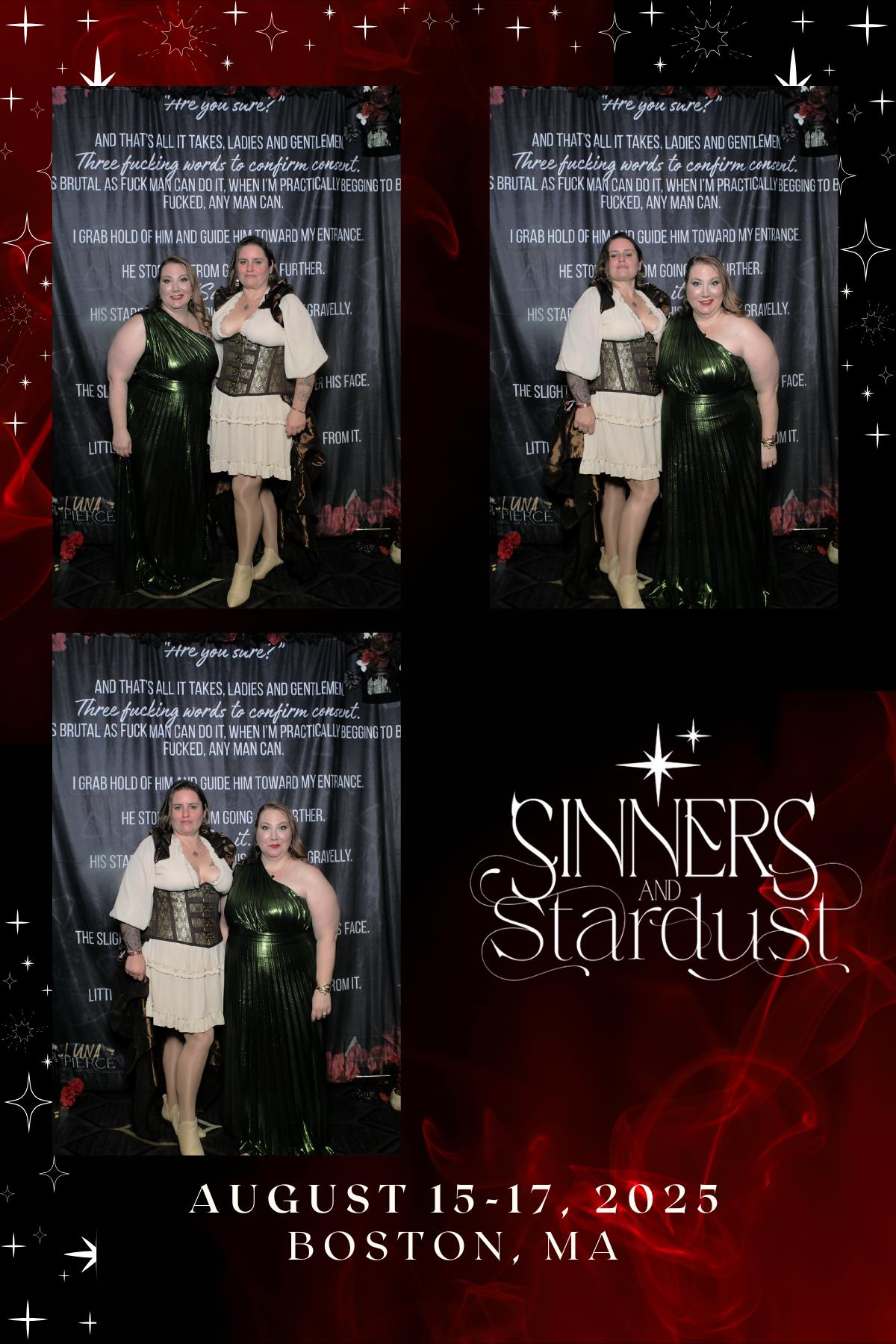 Sinners & Stardust  | View more photos from the event at v1.boothgallery.com/u/HelloPhotoBoothRental/Sinners-Stardust