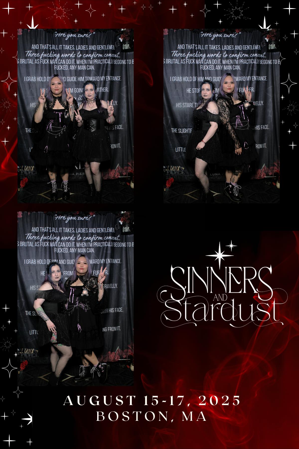 Sinners & Stardust  | View more photos from the event at v1.boothgallery.com/u/HelloPhotoBoothRental/Sinners-Stardust