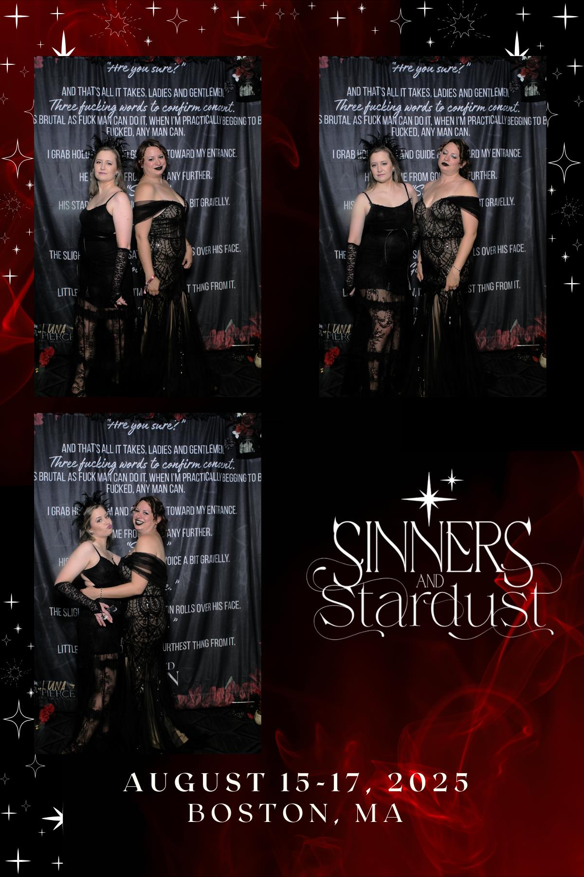 Sinners & Stardust  | View more photos from the event at v1.boothgallery.com/u/HelloPhotoBoothRental/Sinners-Stardust