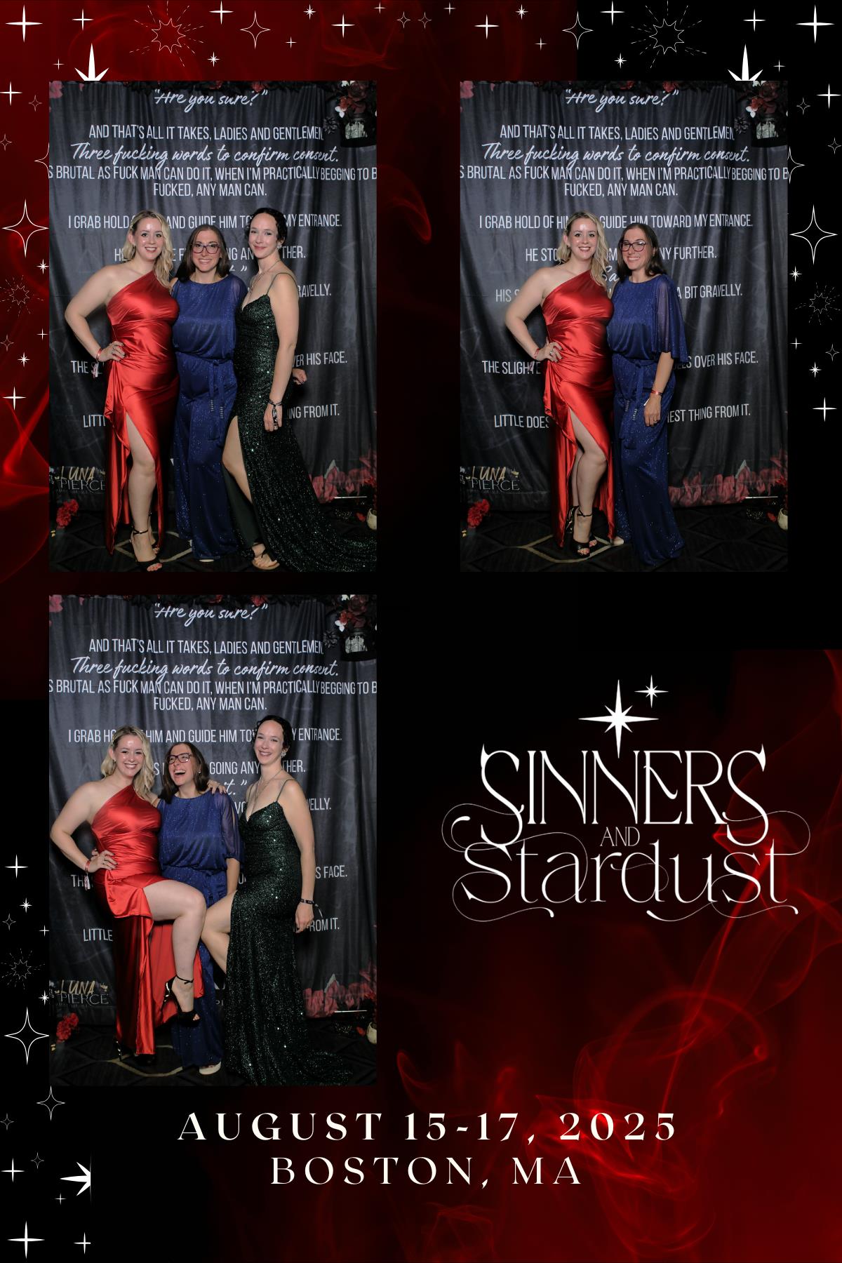 Sinners & Stardust  | View more photos from the event at v1.boothgallery.com/u/HelloPhotoBoothRental/Sinners-Stardust