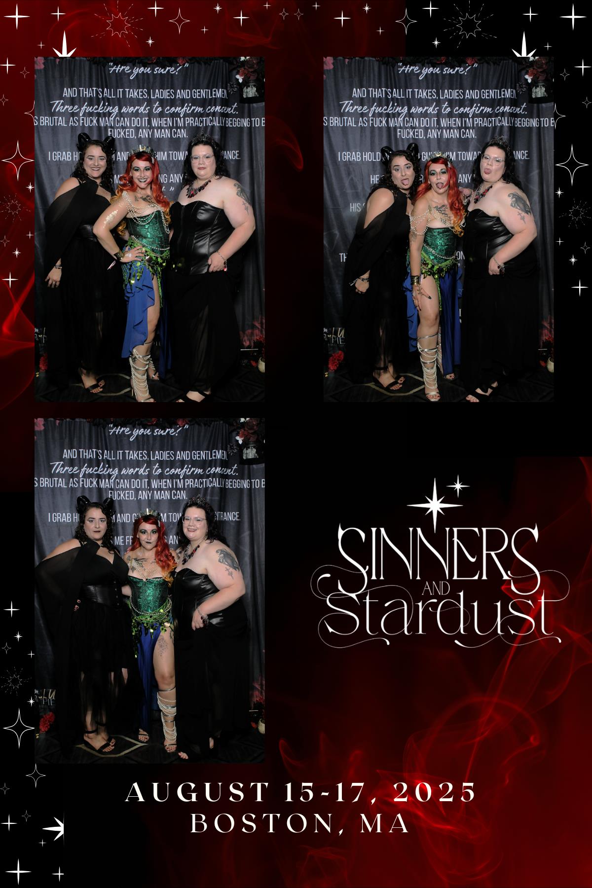 Sinners & Stardust  | View more photos from the event at v1.boothgallery.com/u/HelloPhotoBoothRental/Sinners-Stardust