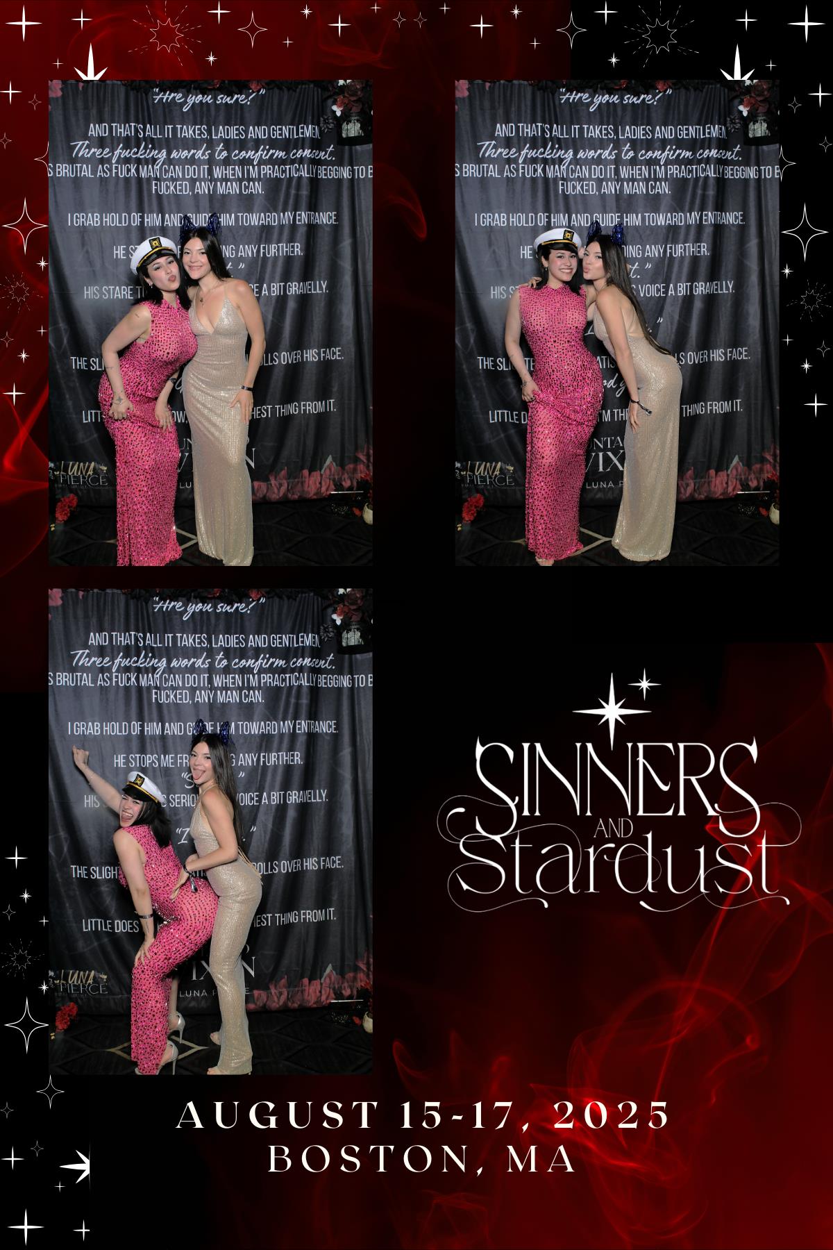 Sinners & Stardust  | View more photos from the event at v1.boothgallery.com/u/HelloPhotoBoothRental/Sinners-Stardust