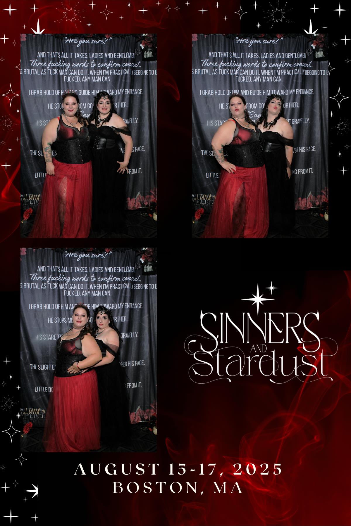 Sinners & Stardust  | View more photos from the event at v1.boothgallery.com/u/HelloPhotoBoothRental/Sinners-Stardust