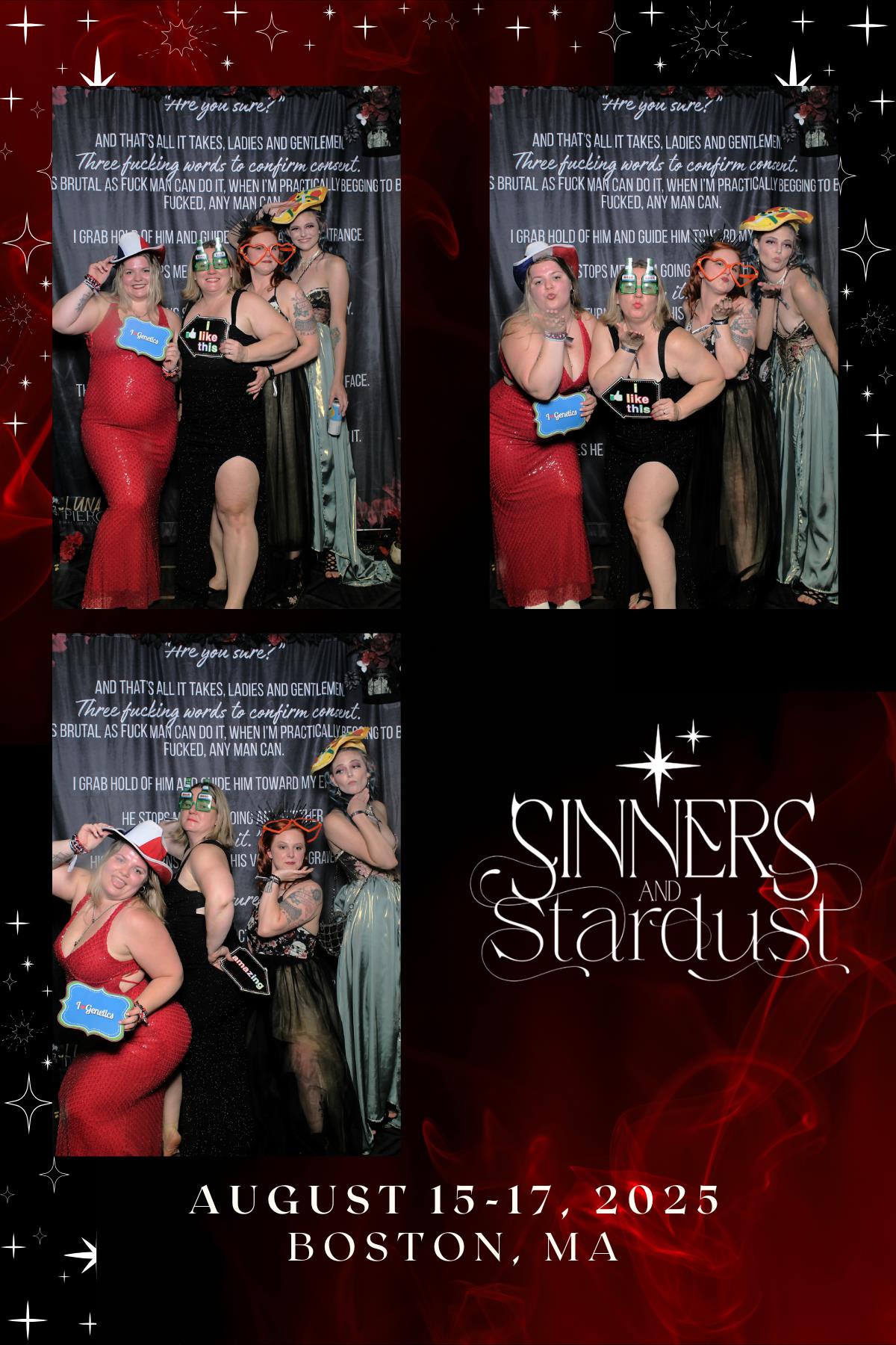 Sinners & Stardust  | View more photos from the event at v1.boothgallery.com/u/HelloPhotoBoothRental/Sinners-Stardust