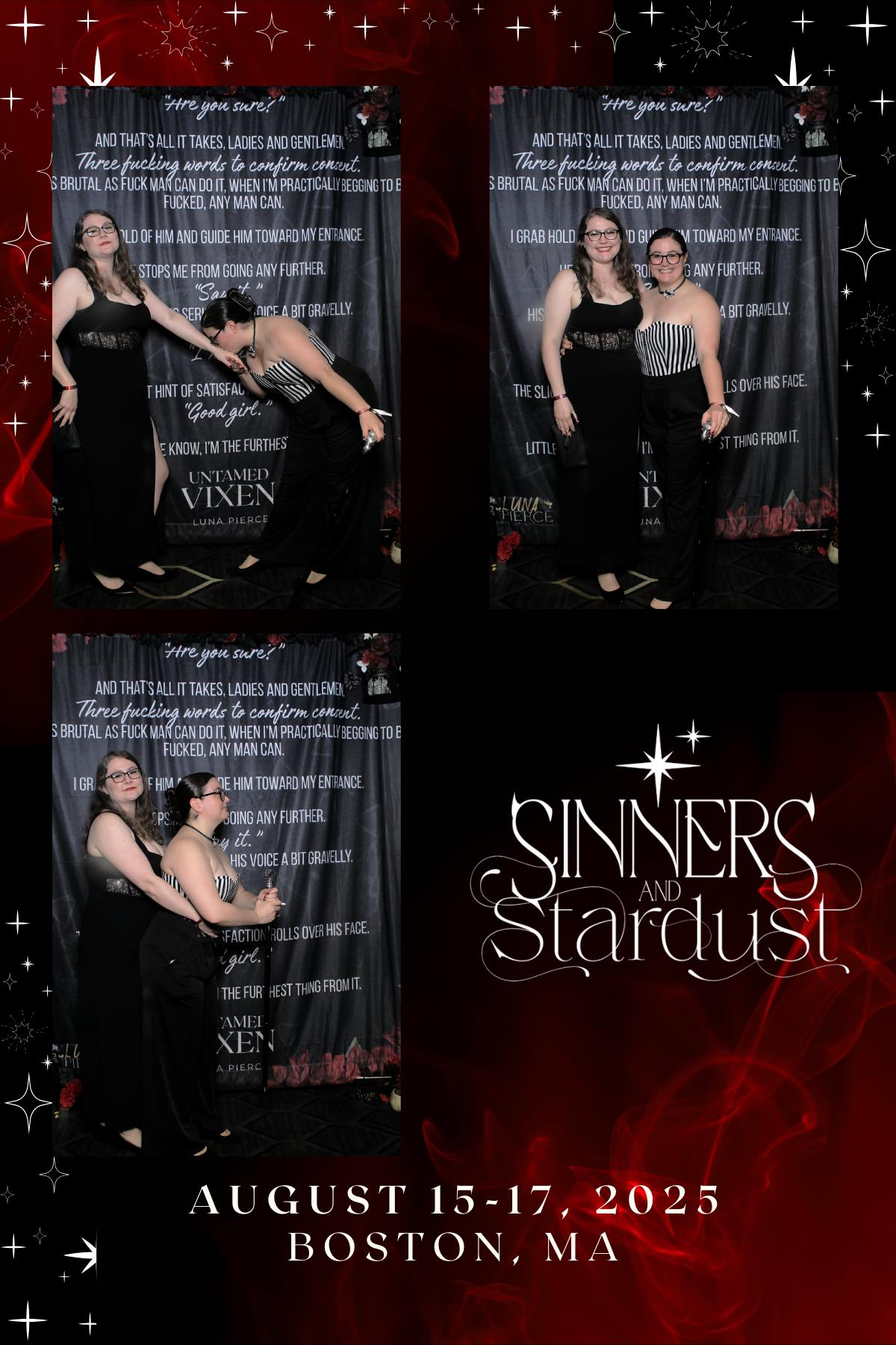 Sinners & Stardust  | View more photos from the event at v1.boothgallery.com/u/HelloPhotoBoothRental/Sinners-Stardust