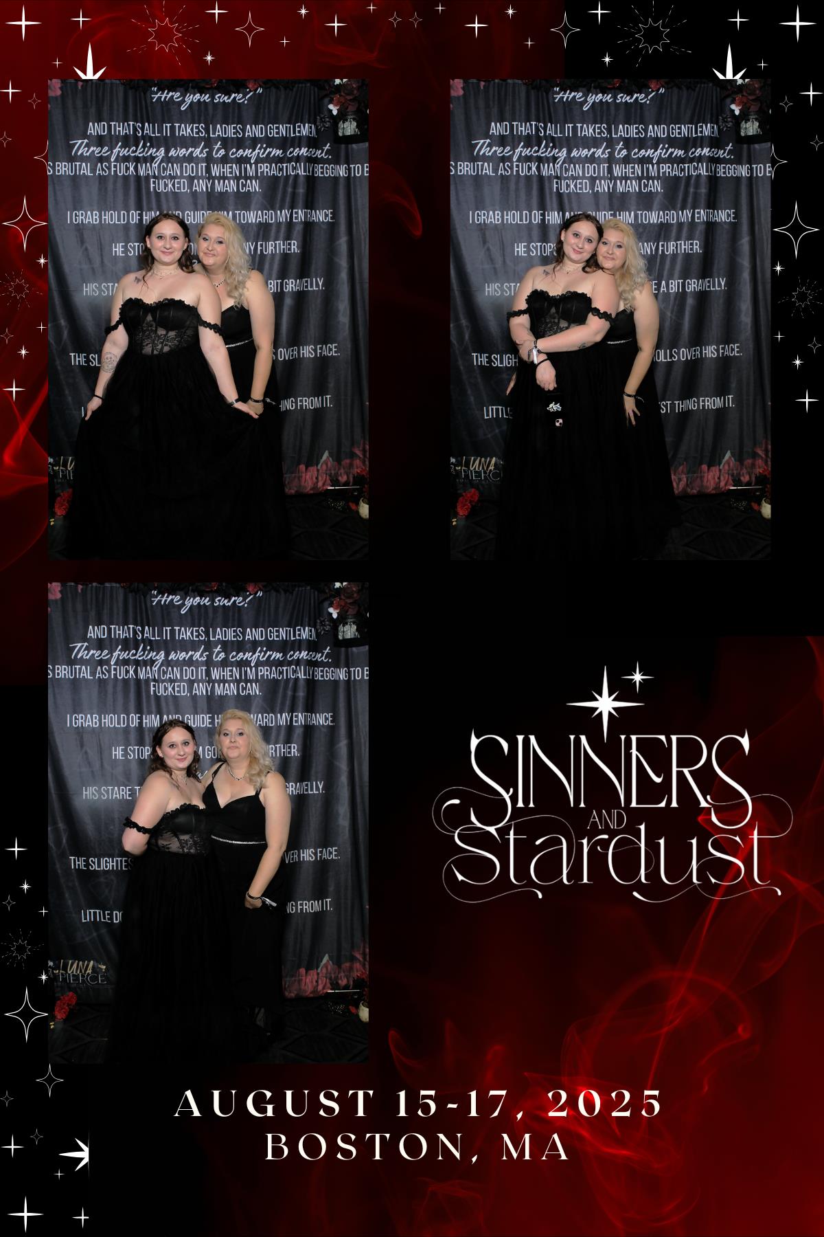 Sinners & Stardust  | View more photos from the event at v1.boothgallery.com/u/HelloPhotoBoothRental/Sinners-Stardust