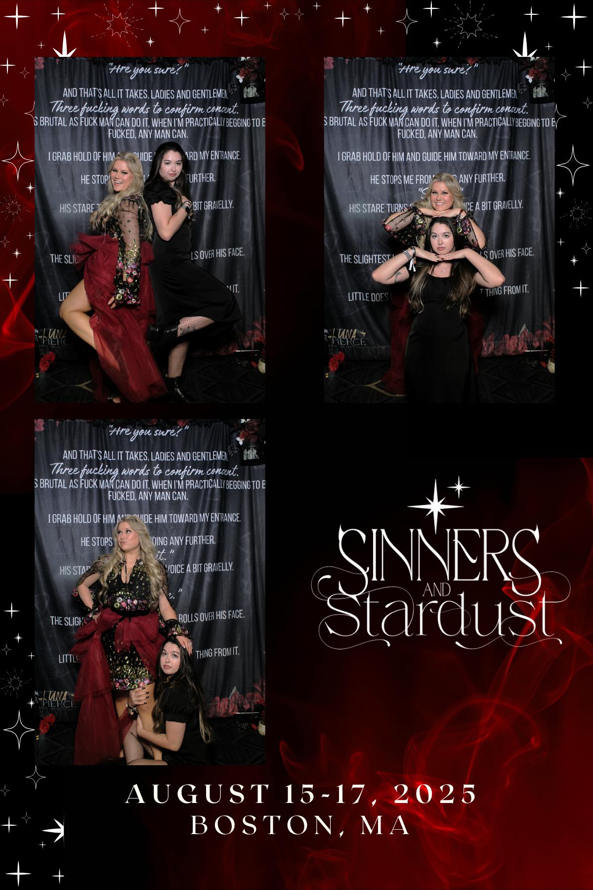 Sinners & Stardust  | View more photos from the event at v1.boothgallery.com/u/HelloPhotoBoothRental/Sinners-Stardust