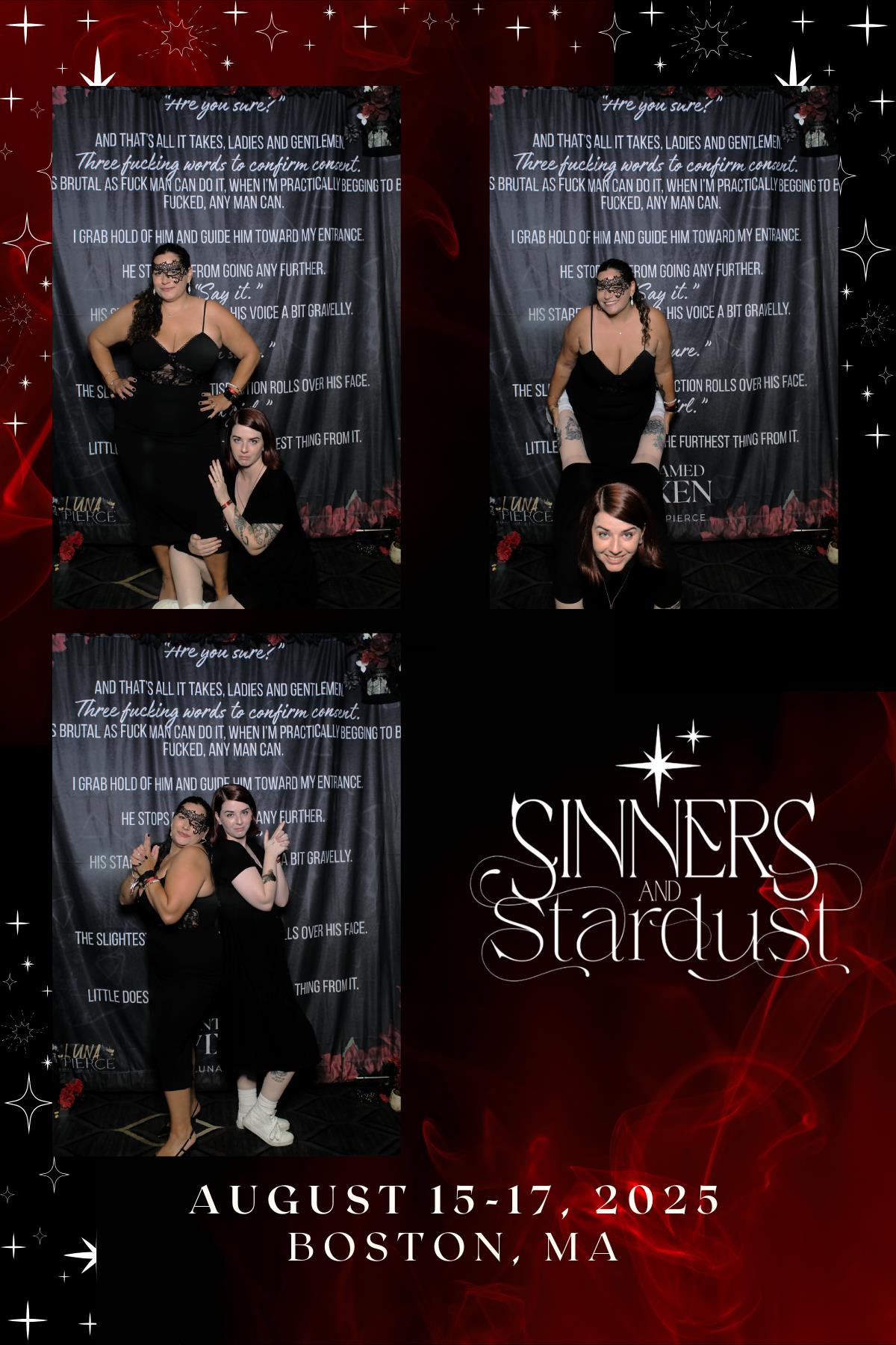 Sinners & Stardust  | View more photos from the event at v1.boothgallery.com/u/HelloPhotoBoothRental/Sinners-Stardust