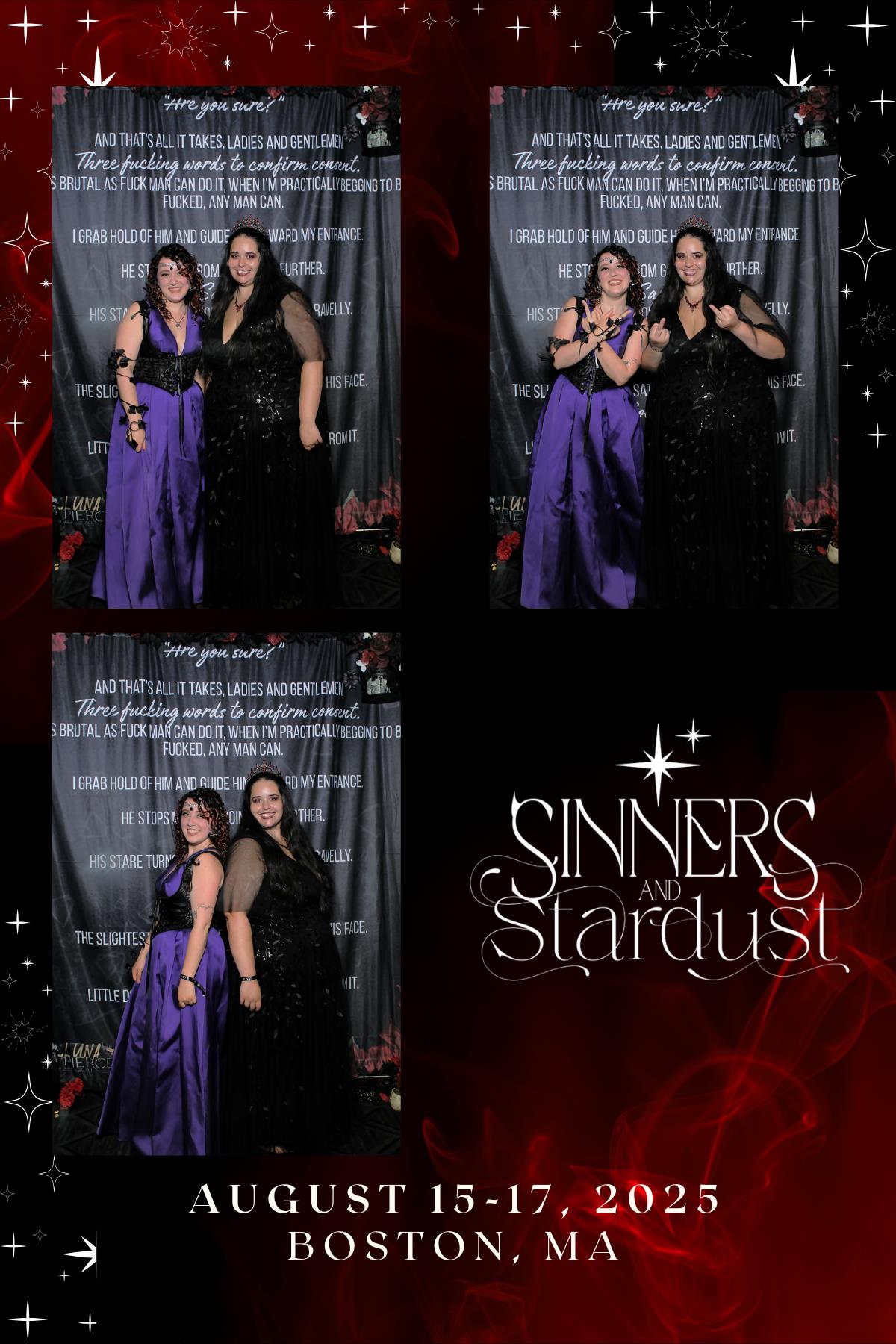 Sinners & Stardust  | View more photos from the event at v1.boothgallery.com/u/HelloPhotoBoothRental/Sinners-Stardust