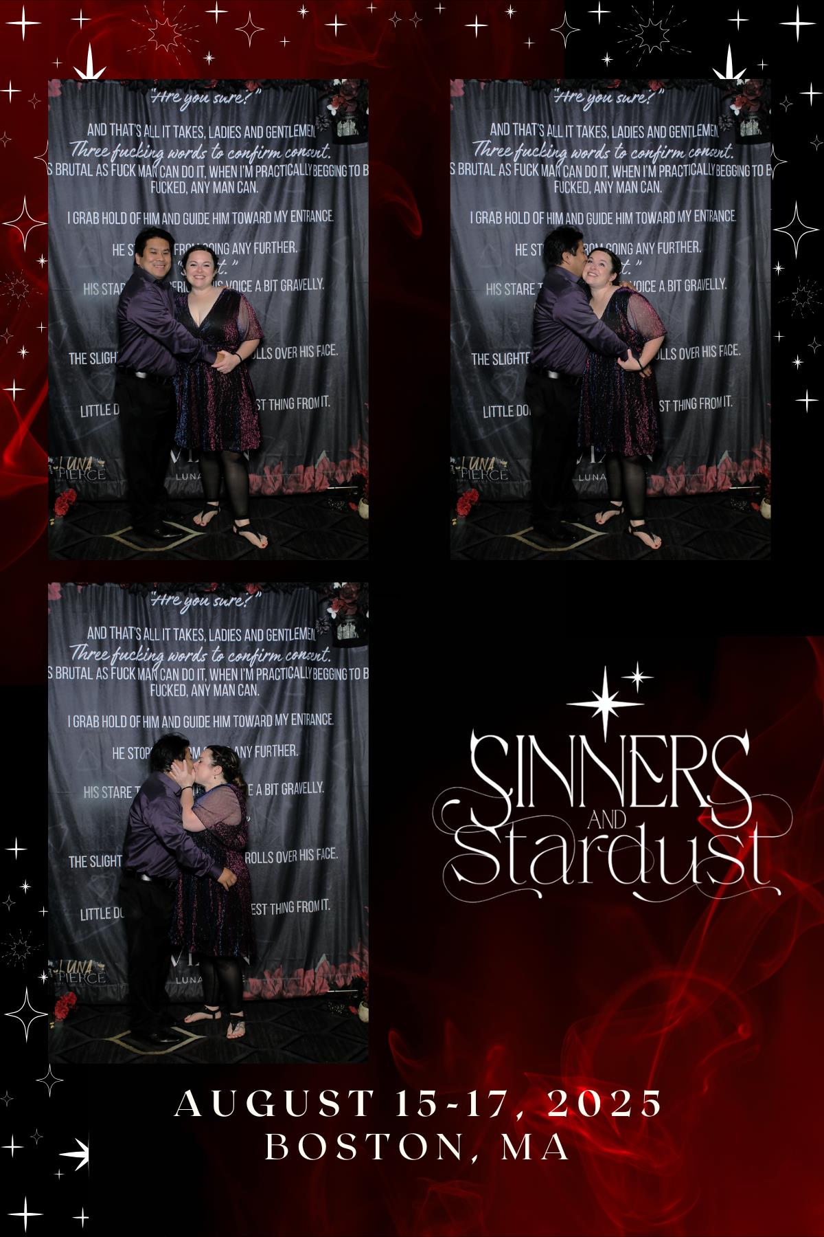 Sinners & Stardust  | View more photos from the event at v1.boothgallery.com/u/HelloPhotoBoothRental/Sinners-Stardust