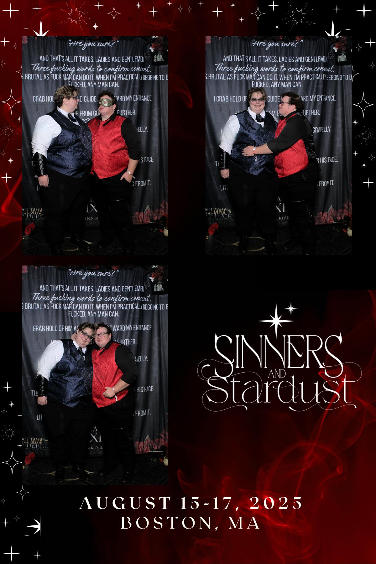 Sinners & Stardust  | View more photos from the event at v1.boothgallery.com/u/HelloPhotoBoothRental/Sinners-Stardust